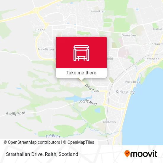 Strathallan Drive, Raith map