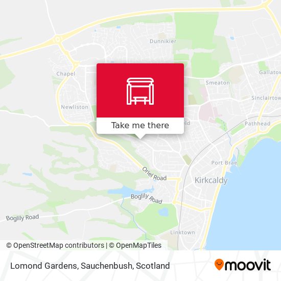 Lomond Gardens, Sauchenbush map