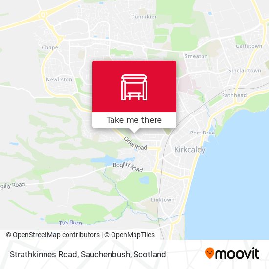 Strathkinnes Road, Sauchenbush map