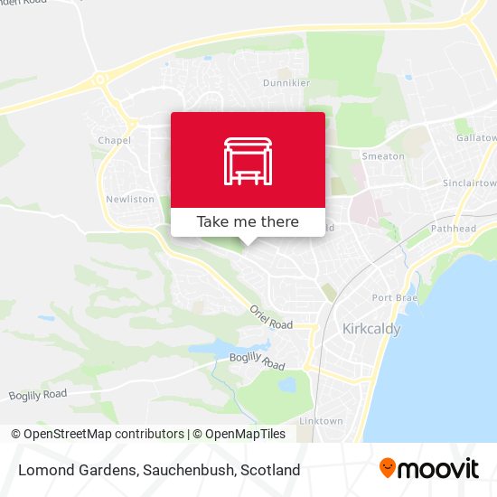 Lomond Gardens, Sauchenbush map