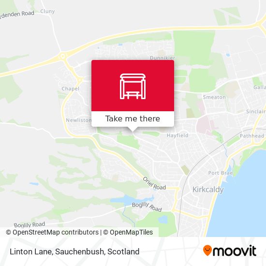 Linton Lane, Sauchenbush map