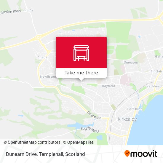 Dunearn Drive, Templehall map