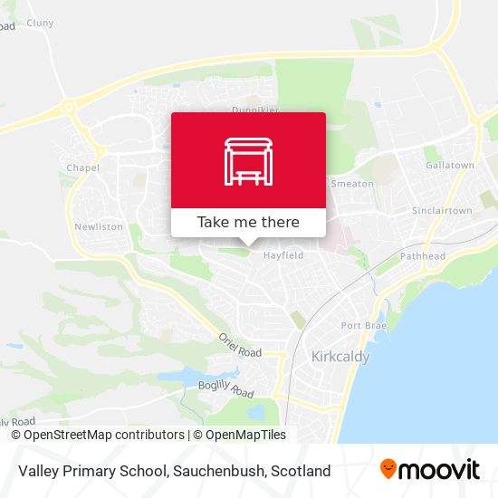 Valley Primary School, Sauchenbush map