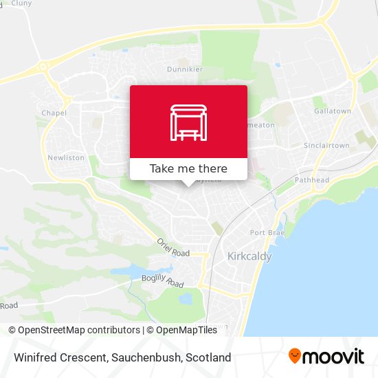 Winifred Crescent, Sauchenbush map