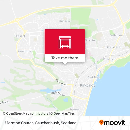 Mormon Church, Sauchenbush map