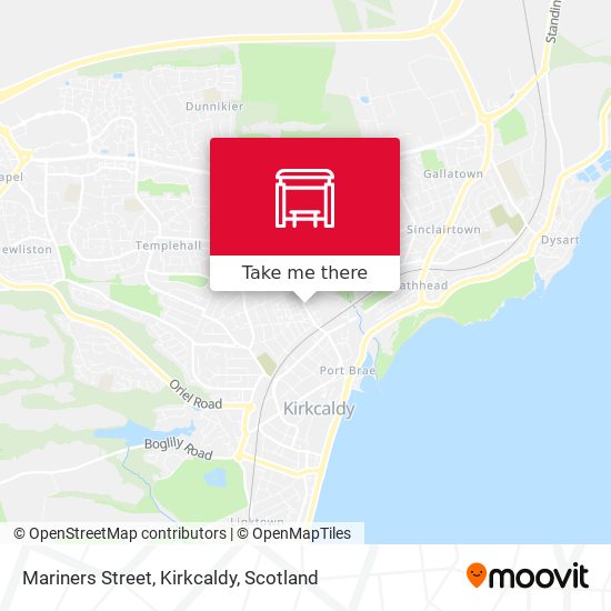 Mariners Street, Kirkcaldy map