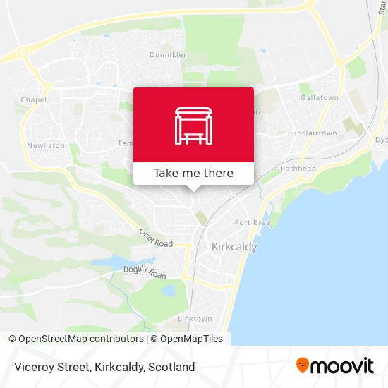 Viceroy Street, Kirkcaldy map