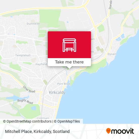 Mitchell Place, Kirkcaldy map