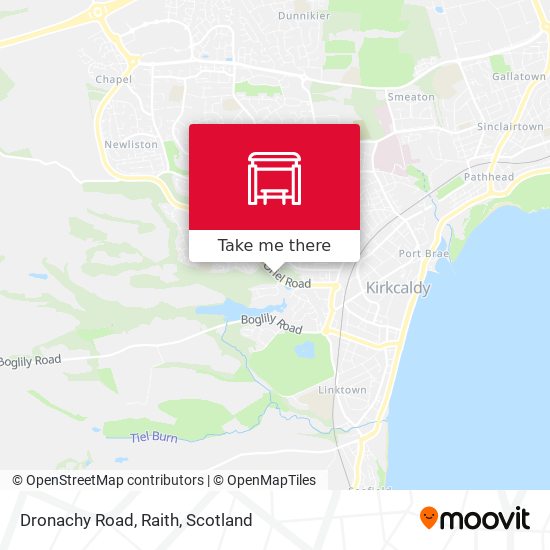 Dronachy Road, Raith map