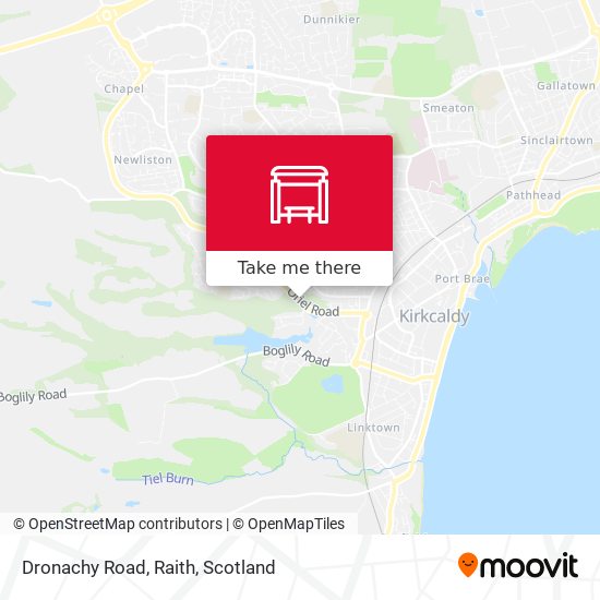 Dronachy Road, Raith map