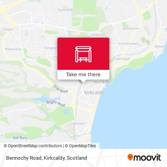 Bennochy Road, Kirkcaldy map