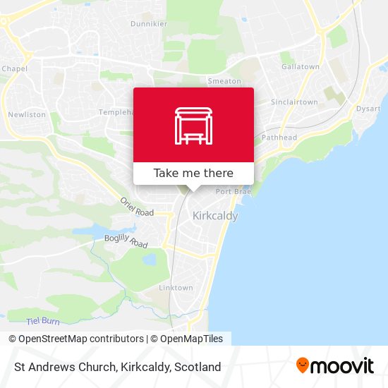 St Andrews Church, Kirkcaldy map