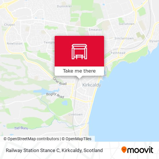 Railway Station Stance C, Kirkcaldy map