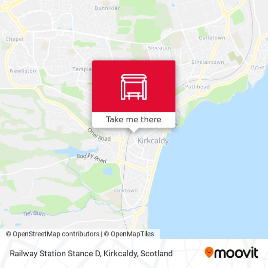 Railway Station Stance D, Kirkcaldy map