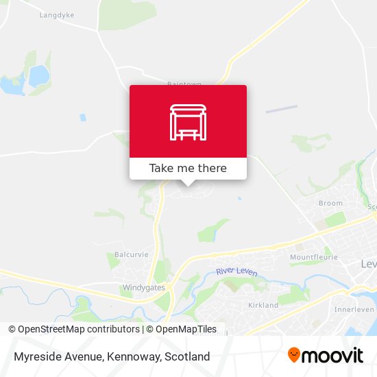 Myreside Avenue, Kennoway map