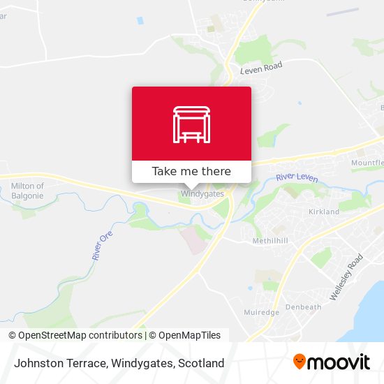 Johnston Terrace, Windygates map