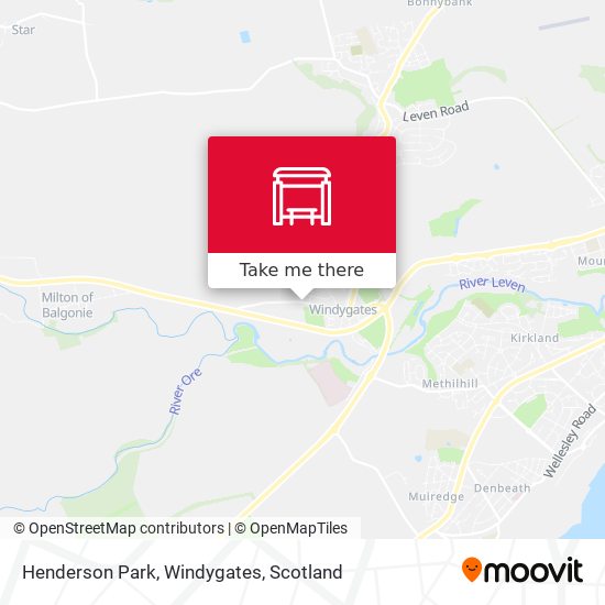 Henderson Park, Windygates map