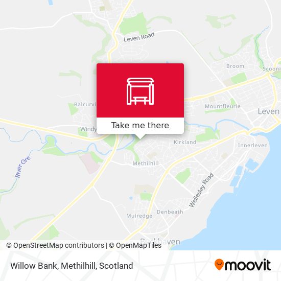 Willow Bank, Methilhill map