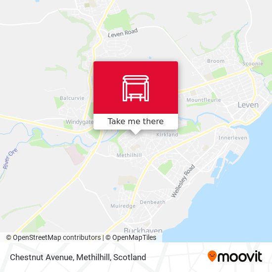 Chestnut Avenue, Methilhill map