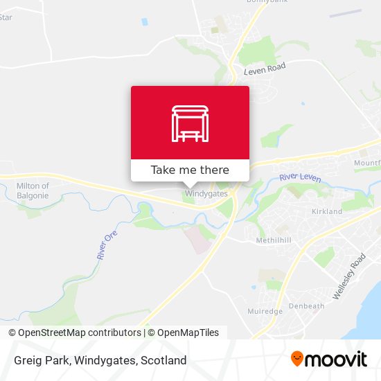 Greig Park, Windygates map