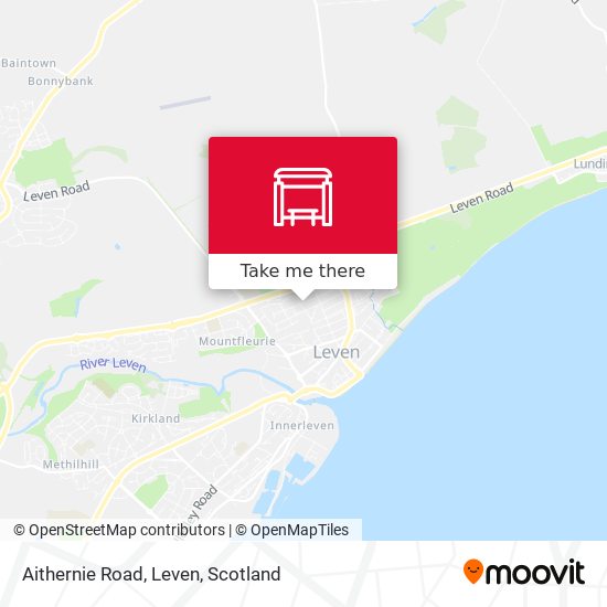 Aithernie Road, Leven map