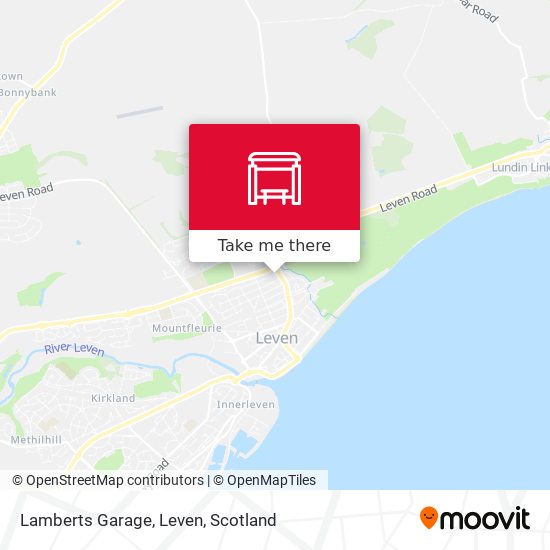 Lamberts Garage, Leven map