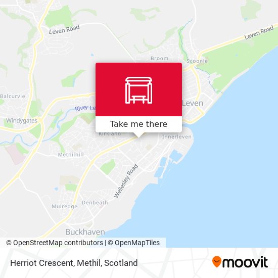 Herriot Crescent, Methil map