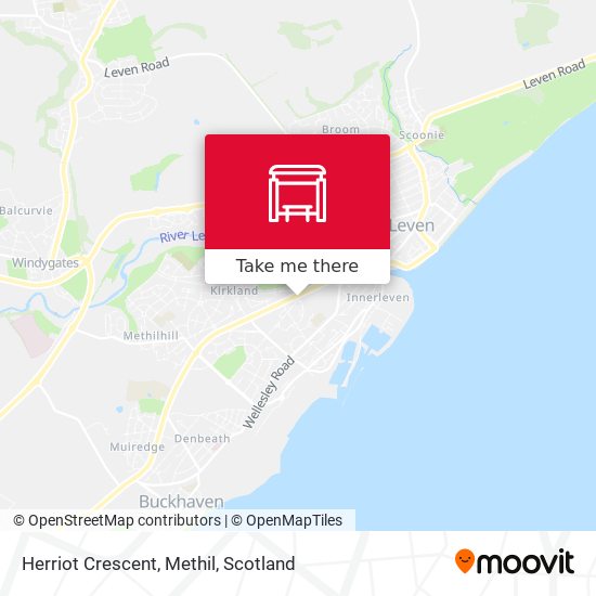 Herriot Crescent, Methil map