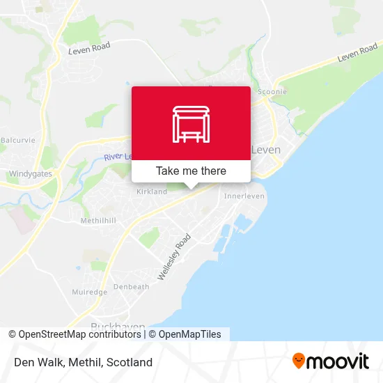 Den Walk, Methil map