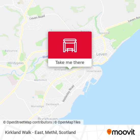 Kirkland Walk - East, Methil map