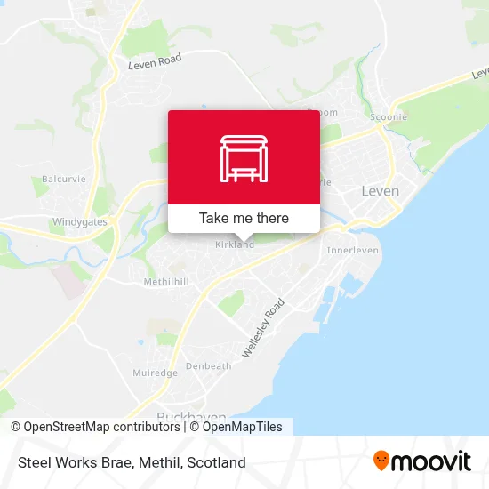 Steel Works Brae, Methil map