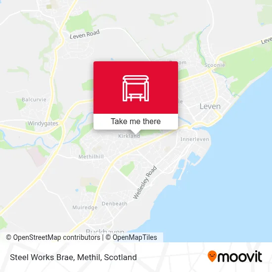 Steel Works Brae, Methil map