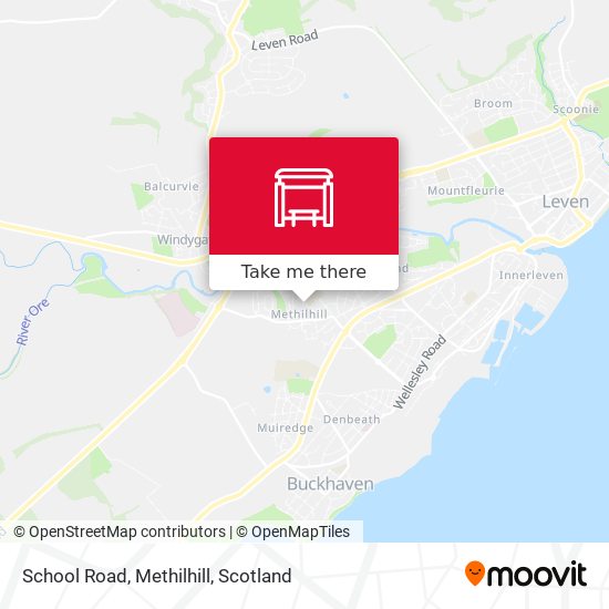School Road, Methilhill map