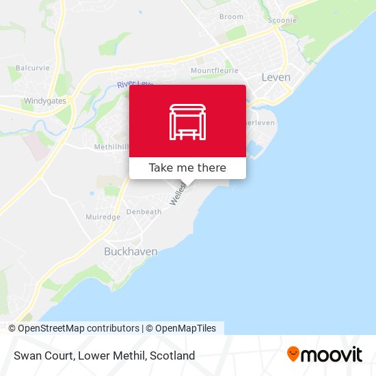 Swan Court, Lower Methil map