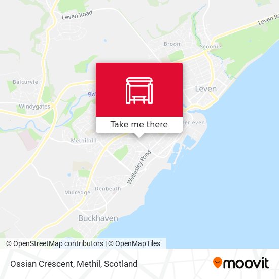 Ossian Crescent, Methil map