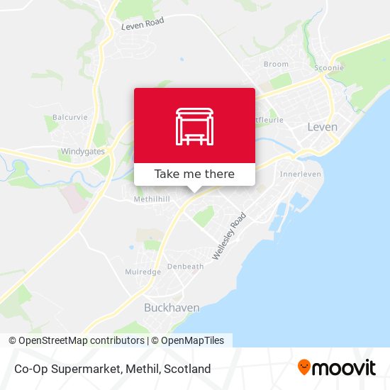 Co-Op Supermarket, Methil map