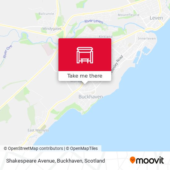Shakespeare Avenue, Buckhaven map