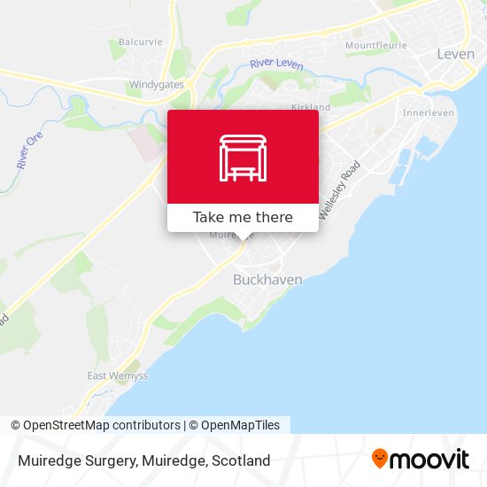 Muiredge Surgery, Muiredge map