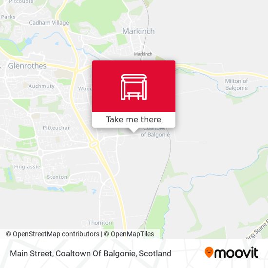 Main Street, Coaltown Of Balgonie map