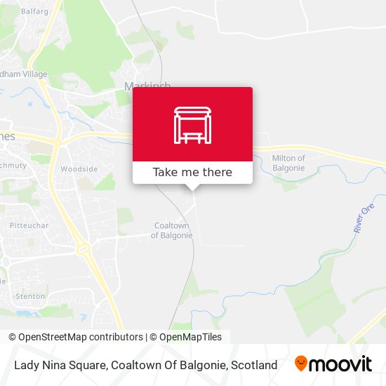 Lady Nina Square, Coaltown Of Balgonie map