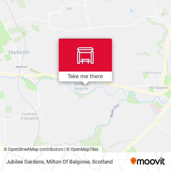 Jubilee Gardens, Milton Of Balgonie map