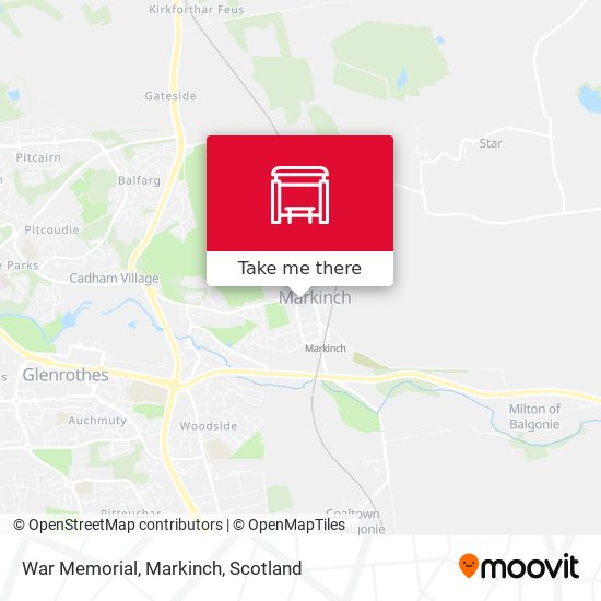 War Memorial, Markinch map