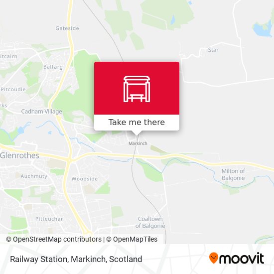 Railway Station, Markinch map