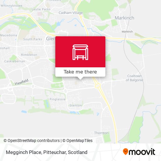 Megginch Place, Pitteuchar map