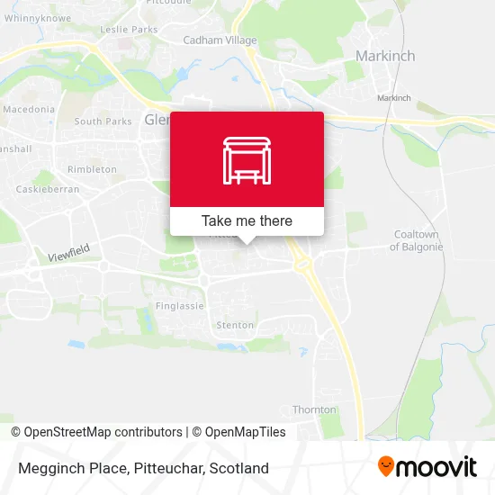 Megginch Place, Pitteuchar map