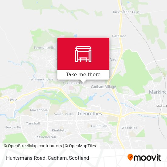 Huntsmans Road, Cadham map