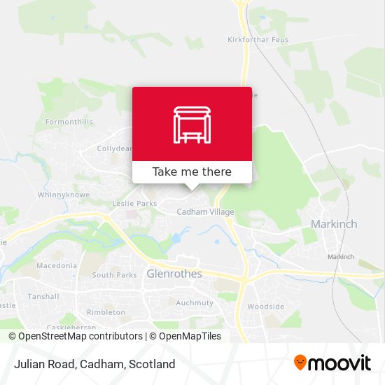 Julian Road, Cadham map