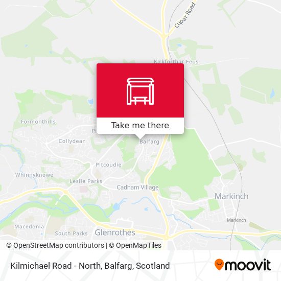 Kilmichael Road - North, Balfarg map