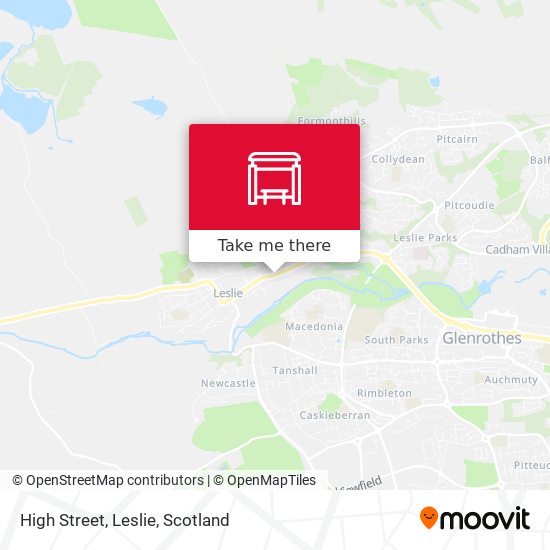 High Street, Leslie map
