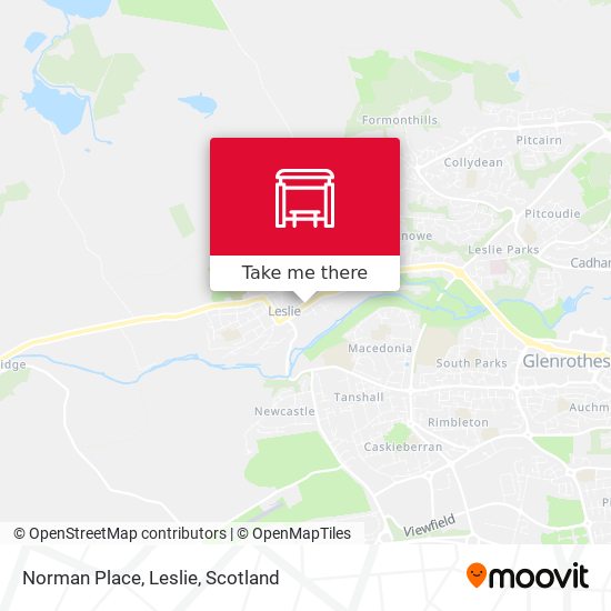 Norman Place, Leslie map